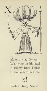 De letter X door Edward Lear